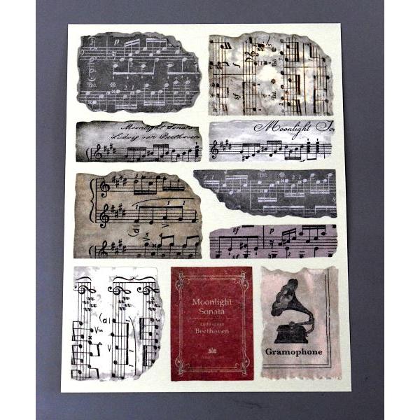 ダイカットシール コラージュマテリアルM 60片入 (100円ショップ