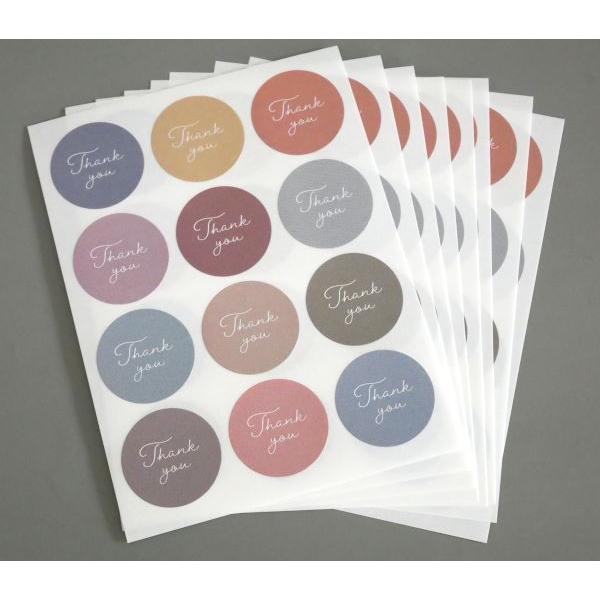 メッセージシール サンキュー 96片入 (100円ショップ 100円均一 100