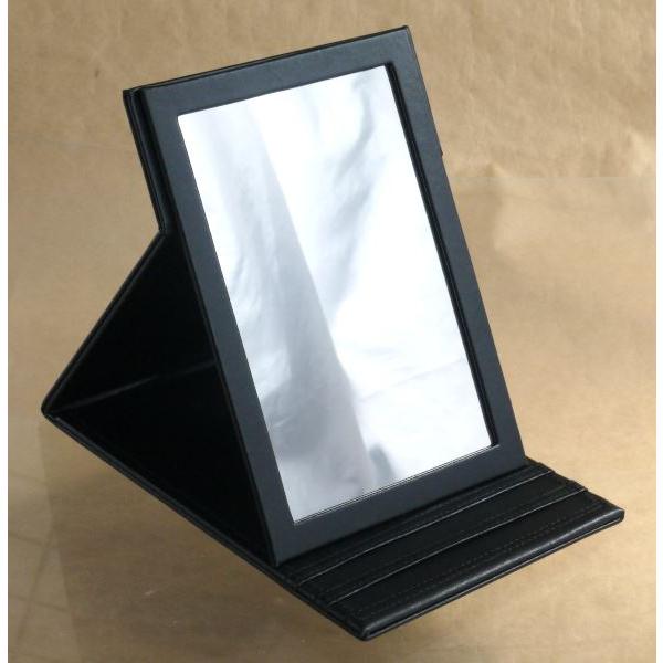 折りたたみミラー 角度調節可 16.3×22cm : 100円雑貨&日用品卸-BABABA