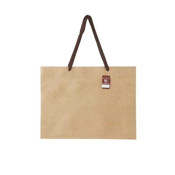 紙袋 横長XL(縦38×横50×マチ12cm) クラフト 無地 (100円ショップ 100