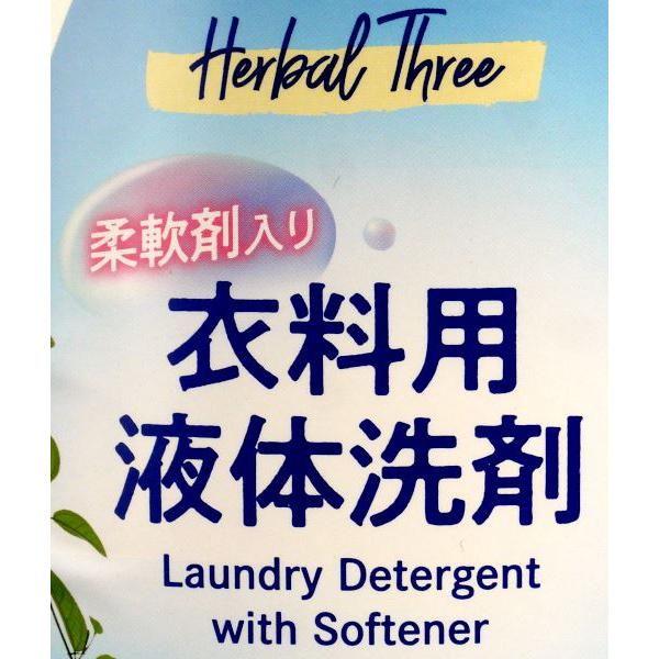 柔軟剤入り衣料用液体洗剤 ハーバルスリー フルーティローズの香り 2.0