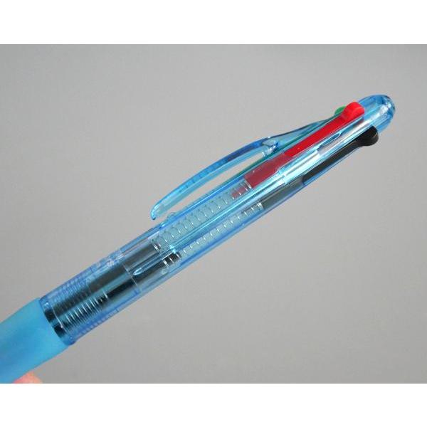 4色ボールペン 黒・青・赤・緑 油性 ボール径0.7mm 2本入 ［色指定不可