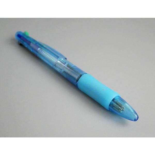 4色ボールペン 黒・青・赤・緑 油性 ボール径0.7mm 2本入 ［色指定不可