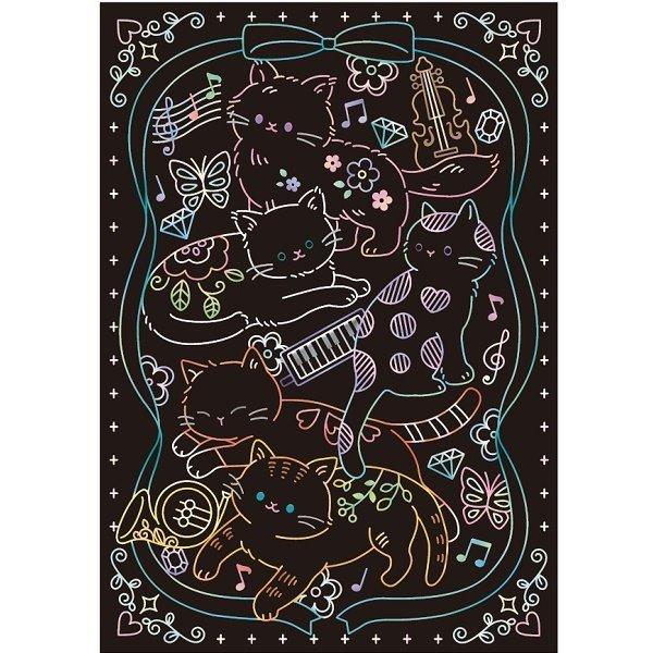 本日限定値下げ8,000円★　スクラッチアート　　NEW YORK　完成品 おまけCL付】新品 心がやすらぐスクラッチアート 花の夢想曲