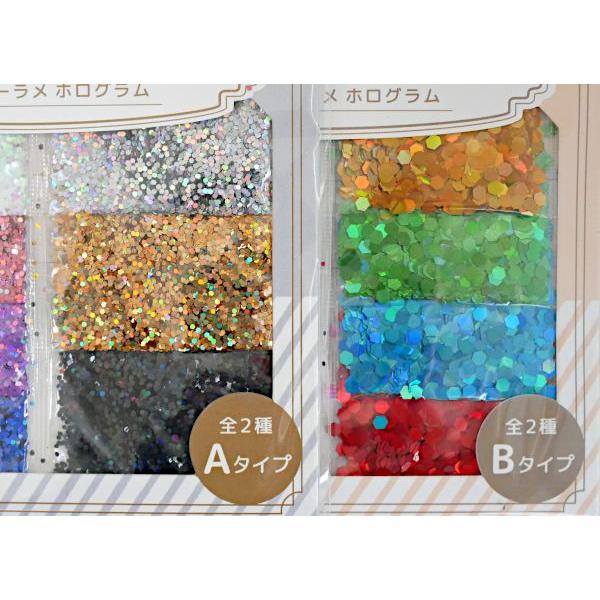 ハンドクラフト用ジュエリーラメ ホログラム 2g 7袋入 ［色サイズ指定