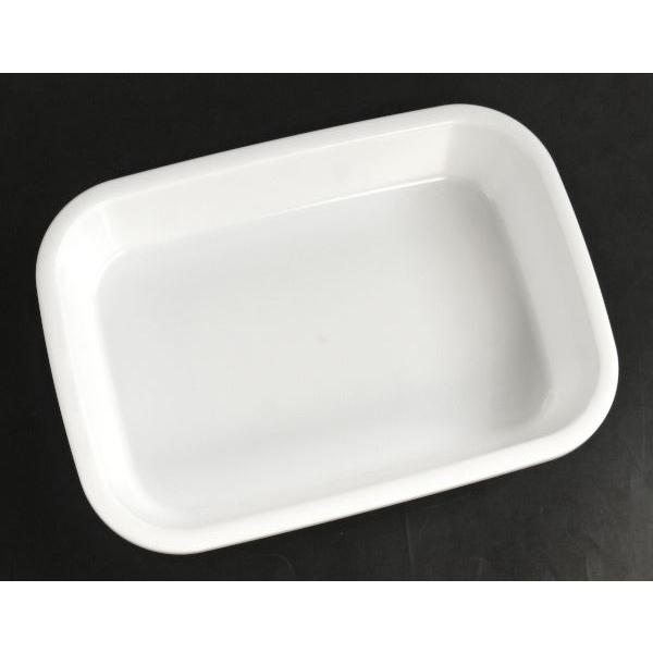 お料理バット ホワイト Mサイズ(25.5×17.8×高さ4.6cm) (100円ショップ 100円均一 100均一 100均)｜kawauchi｜05