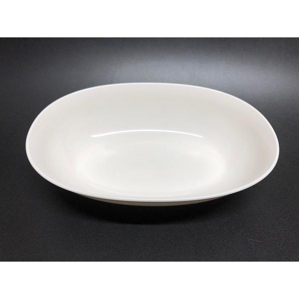 深皿 楕円 ポリプロピレン製 23×16×高さ5.4cm 白 (100円ショップ 100円