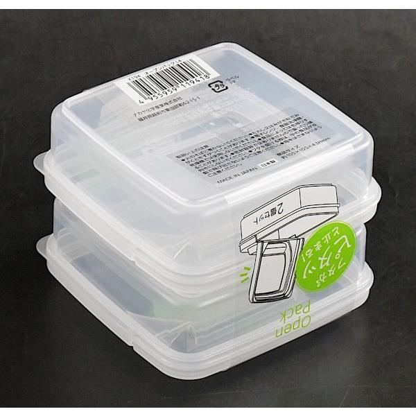 保存容器 オープンパック L4 容量250ml 2個入 (100円ショップ 100円