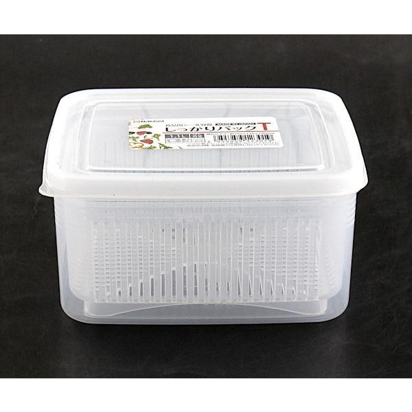 食品用シール容器 しっかりパック ザル付 満量１ １ｌ 2nky 100円雑貨 日用品卸 Bababa 通販 Yahoo ショッピング