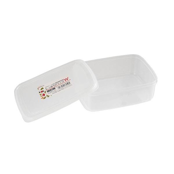 保存容器 しっかりパックW 容量1.3L (100円ショップ 100円均一 100均一 100均)