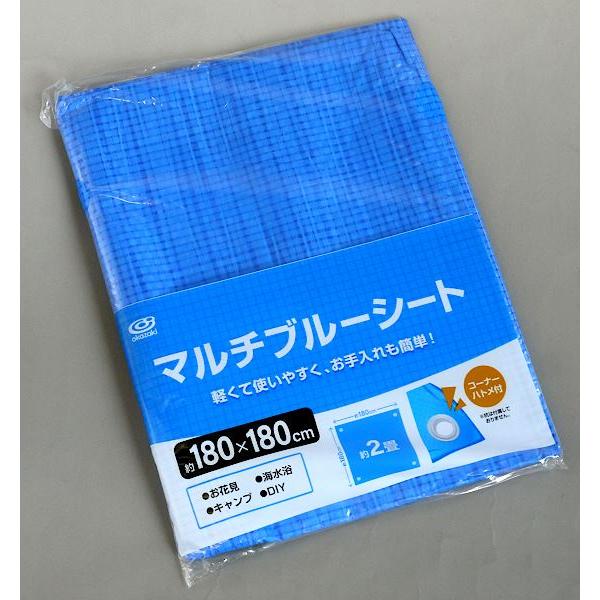 マルチブルーシート コーナーハトメ付 180×180cm (100円ショップ 100円均一 100均一 100均)｜kawauchi｜10