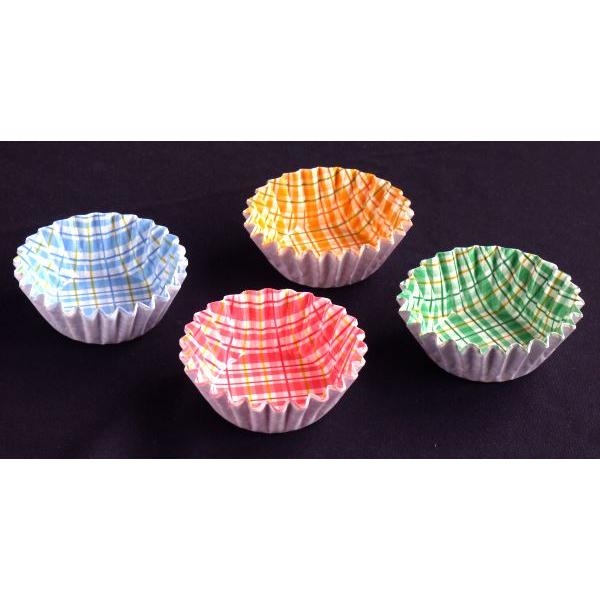 おかずカップ チェック柄 8号 56枚入 (100円ショップ 100円均一 100