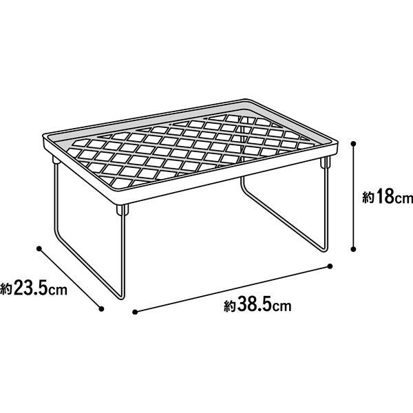 整理ラック ホワイト 23.5×38.5×高さ18cm｜kawauchi｜06