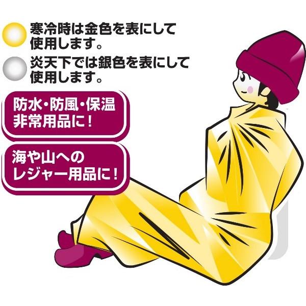 レスキューシート 213×137cm 金・銀2way (100円ショップ 100円均一