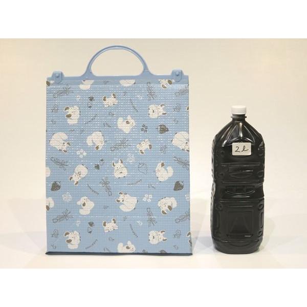保冷・保温アルミバッグ チンチラ柄 L(35×29.5×マチ14.5cm) : 100円