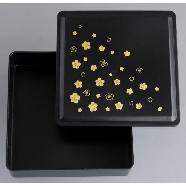 重箱 黒 13.5×13.5×高さ5.5cm : 100円雑貨&日用品卸-BABABA - 通販