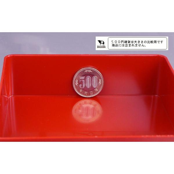 重箱 朱 13.5×13.5×高さ5.5cm : 100円雑貨&日用品卸-BABABA - 通販