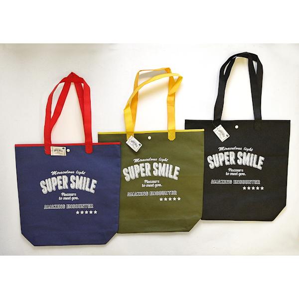 トートバッグ 42×29.5×マチ10cm スーパースマイル ［色柄指定不可