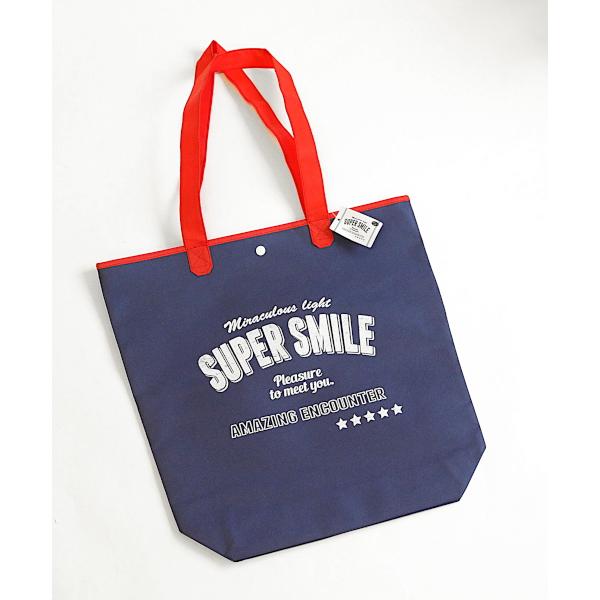 トートバッグ 42×29.5×マチ10cm スーパースマイル ［色柄指定不可