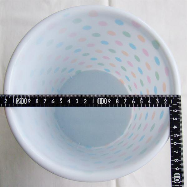 ゴミ箱 TRASH BASKET 水玉柄 直径22.7×高さ21.5cm ［色指定不可