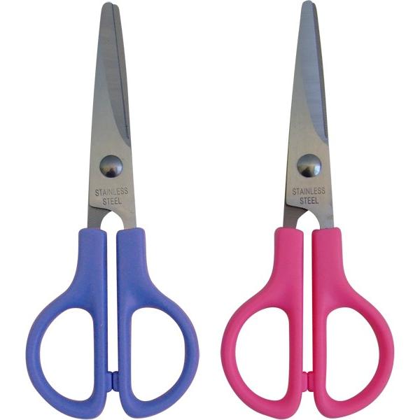 工作ハサミ 全長13cm ギザ刃加工 ［色指定不可］ (100円ショップ 100円
