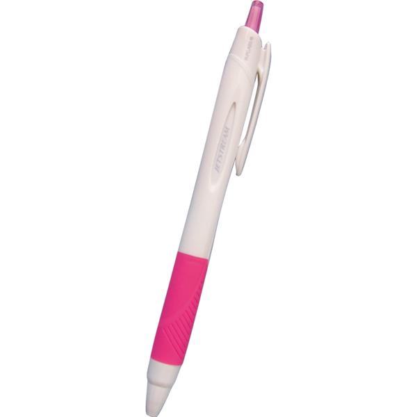 油性ボールペン ジェットストリーム 白ピンク ボール径0.7mm 黒 : 100