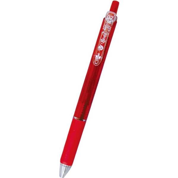 油性ボールペン ビクーニャフィール ボール径0.7mm 赤 クリアレッド軸