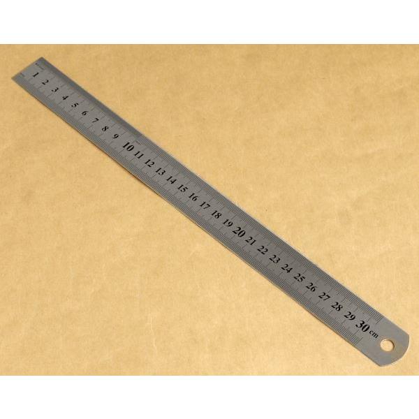 スチール定規 30cm (100円ショップ 100円均一 100均一 100均) : 100円 