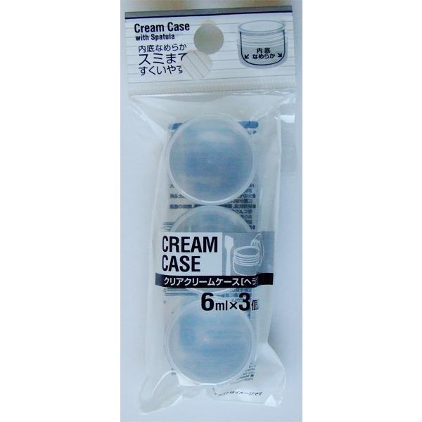 返品交換不可 クリームケース クリア 容量６ｍｌ ３個入 ヘラ付 Nerima Idc Or Jp