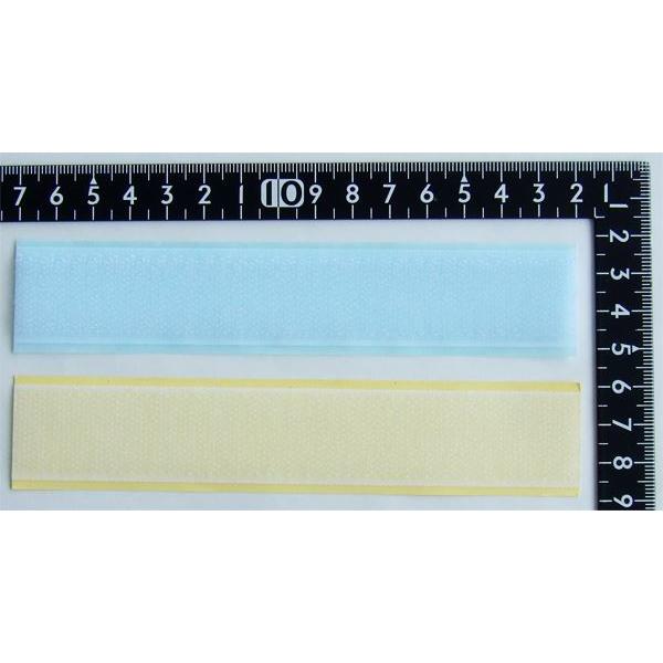 面ファスナーテープ 粘着剤付 白 2.5×15cm (100円ショップ 100円均一