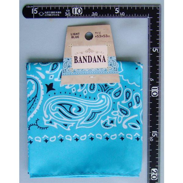 Kvibaba バンダナ　水色　2枚セット バンダナ ライトブルー 53×53cm (100円ショップ 100円均一 100均一 100