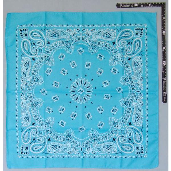 バンダナ ライトブルー 53×53cm (100円ショップ 100円均一 100均一 100
