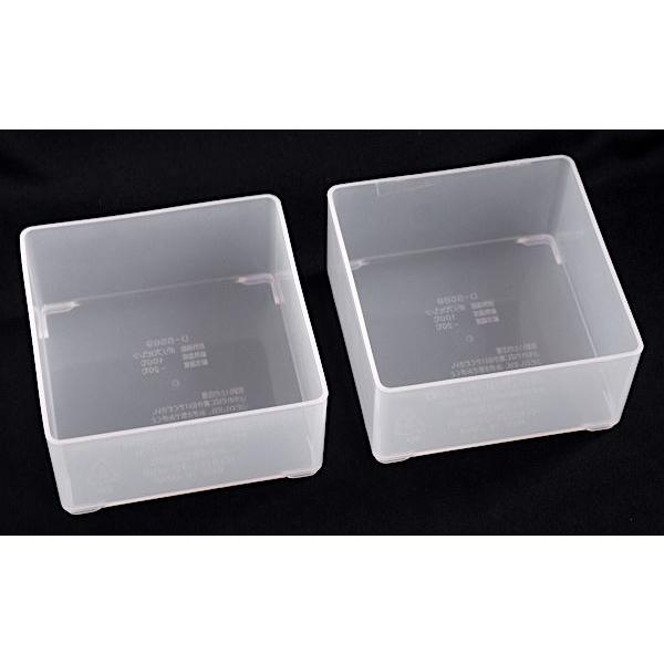 コレクション整理中 引き出し整理ボックス クリア Sサイズ(10×10×高さ5.2cm) 2個入