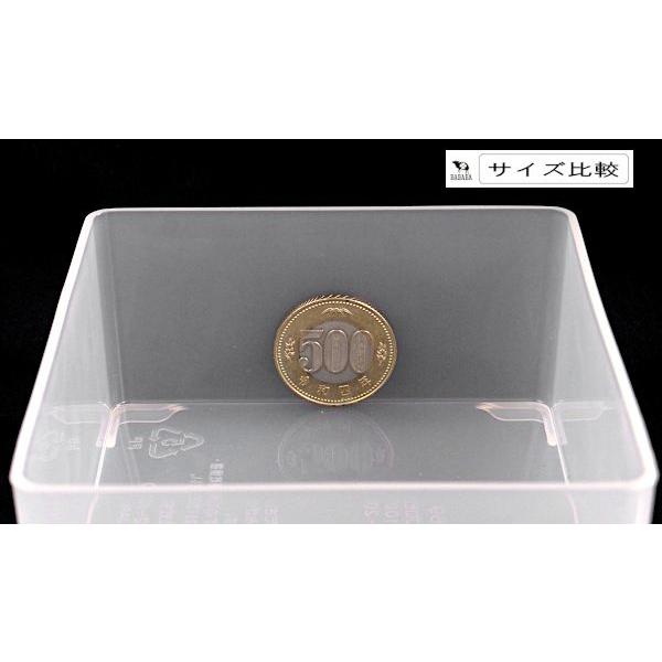 引き出し整理ボックス クリア Sサイズ(10×10×高さ5.2cm) 2個入 : 100円