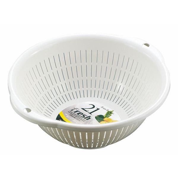 フレッシュざる ホワイト 21cm : 100円雑貨&日用品卸-BABABA - 通販