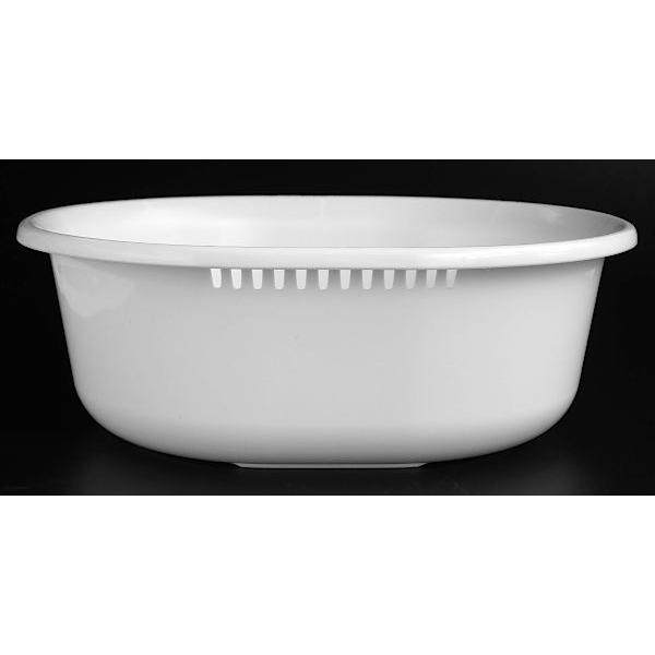 オーバル型洗桶 ホワイト 容量5.3L : 100円雑貨&日用品卸-BABABA