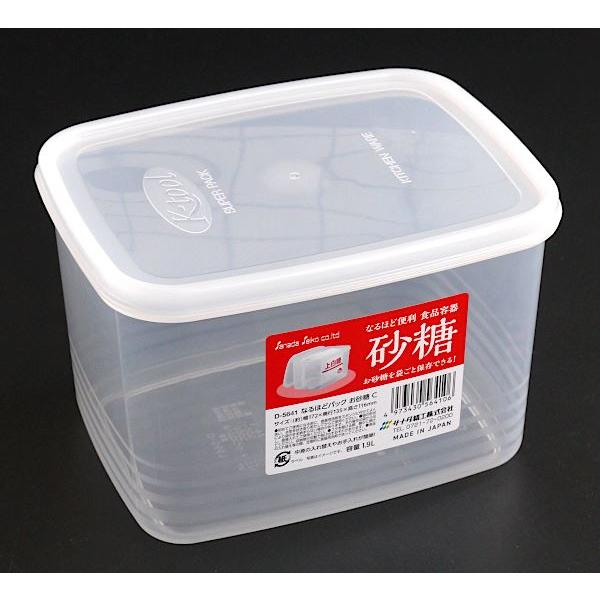 なるほどパック 砂糖 クリア 容量1.9L (100円ショップ 100円均一 なるほどパック 砂糖 クリア 容量1.9L (100円ショップ 100円均一