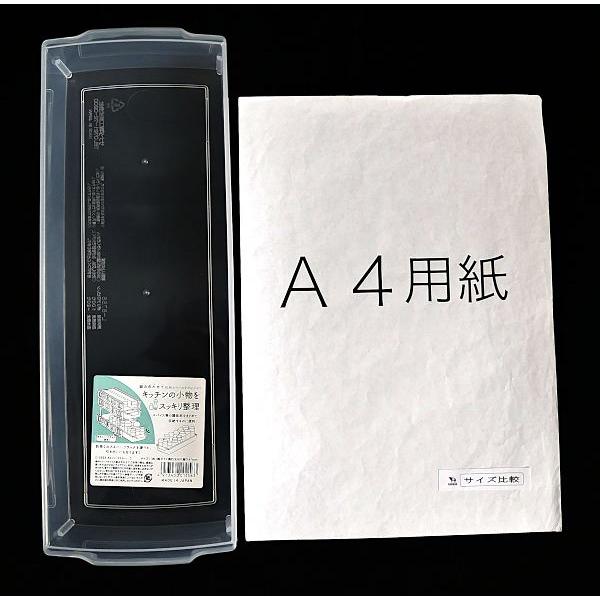 A4ハーフトレイ クリア 11.7×33.8×高さ4.7cm (100円ショップ 100円均一