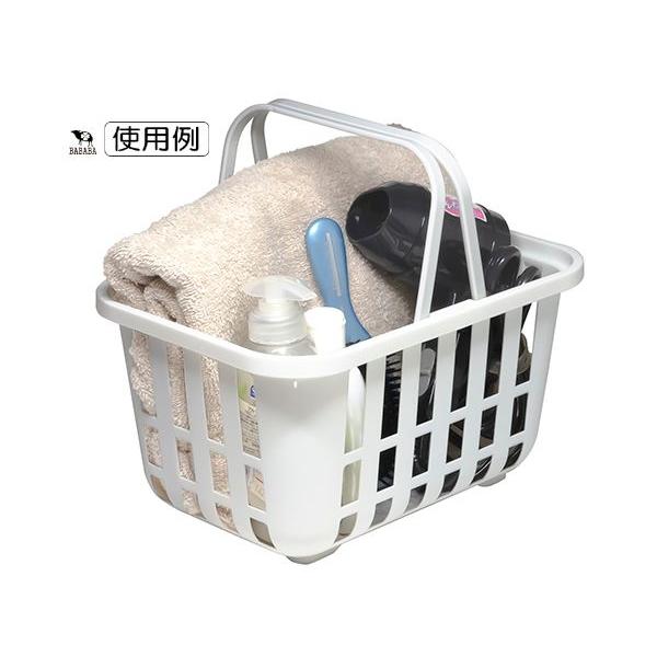 ノルドバスケット ホワイト 18×25.2×高さ13.5cm : 100円雑貨&日用品卸