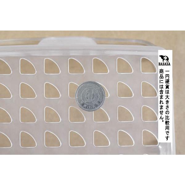 aカラーバスケット 持ち手付 27.7×19.4×高さ13.6cm ［色指定不可
