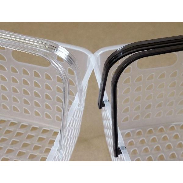 aカラーバスケット 持ち手付 27.7×19.4×高さ13.6cm ［色指定不可