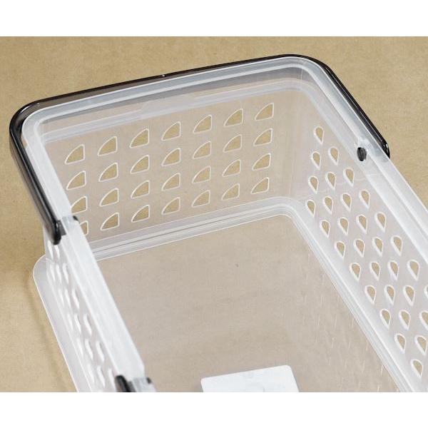 aカラーバスケット 持ち手付 22.4×14.2×高さ8.8cm ［色指定不可