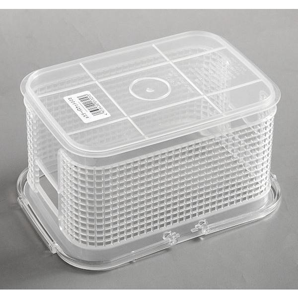 カラーバスケット 持ち手付 19.4×13.7×高さ10.5cm ［色指定不可］ (100