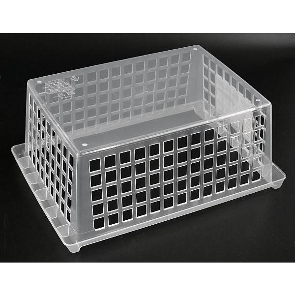 バスケット アレンジ まとめ クリア 24.3×34.3×高さ14.2cm : 100円雑貨