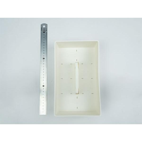 小物整理キャリーボックス ホワイト 14.5×23.9×高さ6.7cm : 100円雑貨