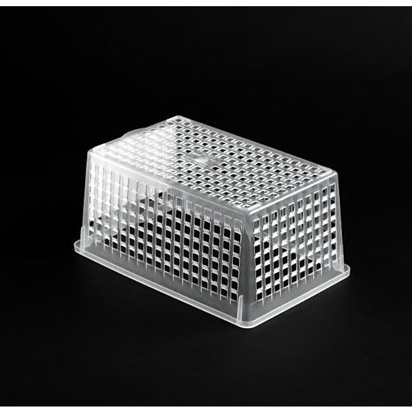 ハンドル付きかご アレンジバスケット ハンドル付き クリア 15.9×27.7×11.1cm : 100円