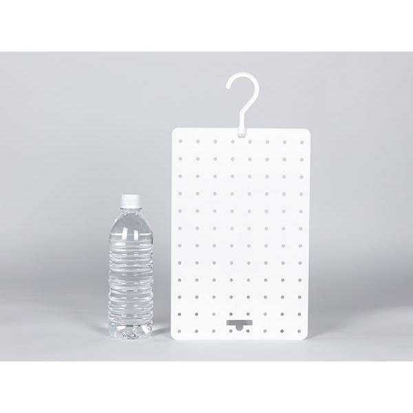 フック付き有孔ボード ホワイト 20.2×1.4×39.2cm : 100円雑貨&日用品卸