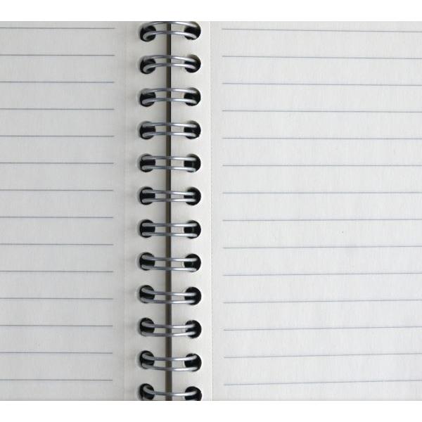 HS Wリングノート A5サイズ A罫 黒 50枚 (100円ショップ 100円