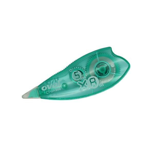 修正テープ oval 使い切りタイプ 水性・油性インク対応 幅5mm×長