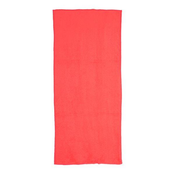 ふんわりフェイスタオル レッド 34×78cm : 100円雑貨&日用品卸-BABABA